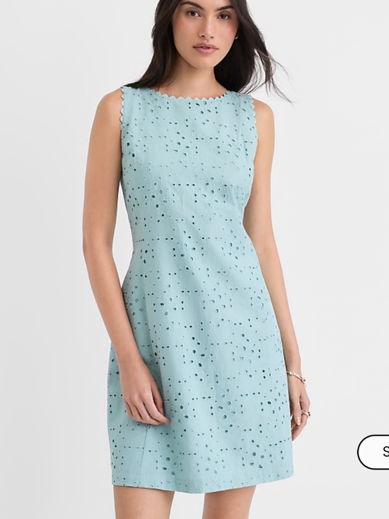 LOFT Dresses & Skirts - NWT LOFT Scalloped Eyelet V-Back Mini Dress, size 14